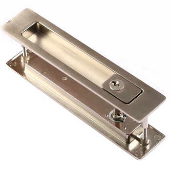 

New Invisible Sliding Door Latch Locks Handle for Barn Wooden Door Bathroom Kitchen Balcony