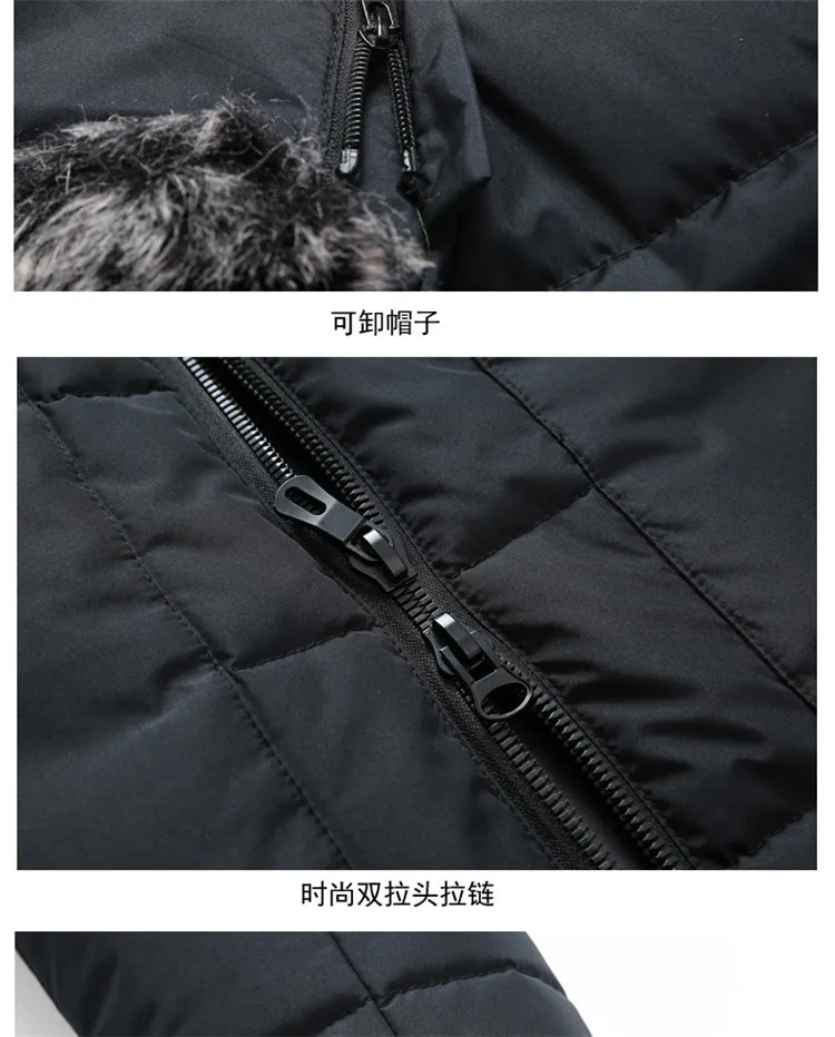 Winter Hot Selling Men New Style Mid-length Cotton Coat Thick Warm Cotton-padded Jacket Youth Lengthen down Jacket Cotton-padded