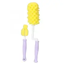 2 шт./компл. губка для бутылки из-под молока, щетка для чистки 360 градусов бутылочка с ручкой щетка для чистки инструментных кистей бутылка ш