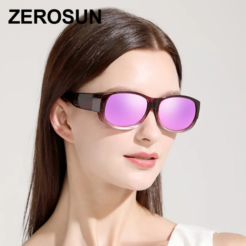 Zerosun Fit on поляризованные солнцезащитные очки для женщин и мужчин, очки для вождения, рыбалки, близорукости, водителя, дальнего видения, UV400