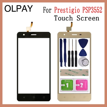 

OLPAY 5.5'' New 100% Mobile Phone Touch Screen For Prestigio Muze H3 PSP3552 PSP 3552 DUO Front Glass Touchscreen Sensor Panel