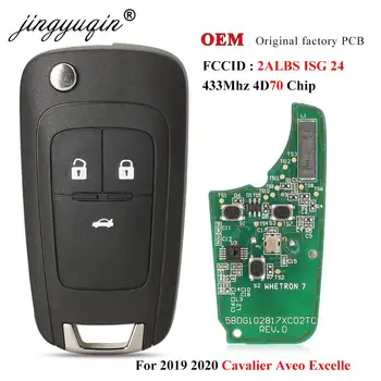 Keyforkess 2ALBS1SG24 telecomando per auto 433MHz ID70 per Chevrolet Aveo Cavalier 2019 2020 fit Buick Excelle 2015-2021 Opel
