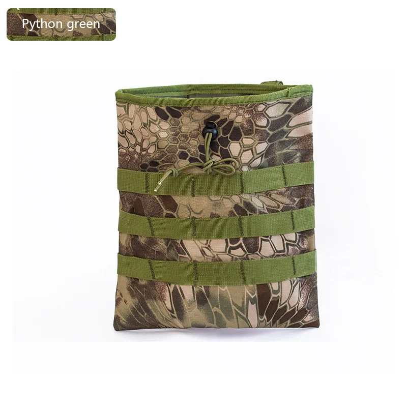 Green python Открытый военный Molle патроны сумка пакет тактический пистолет журнал дампа падение перегрузчик сумка утилита Охотничья винтовка журнал сумка - Цвет: Green python