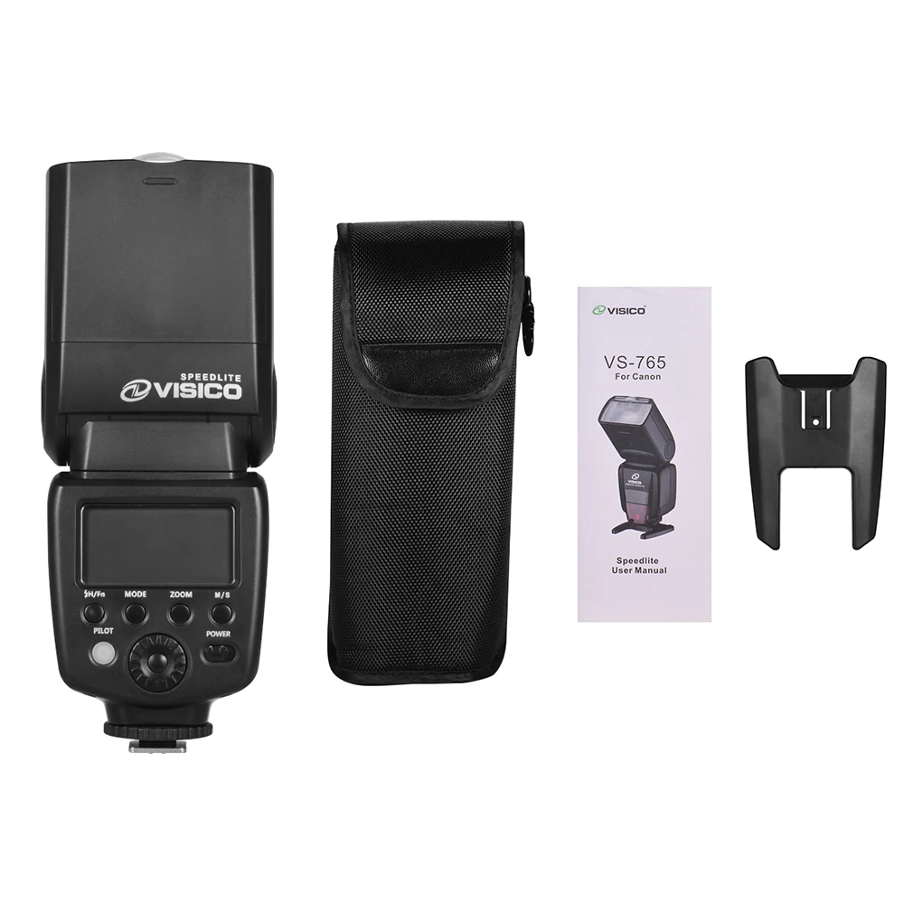 VISICO Камера Flash speed lite E-TTL 2,4G Беспроводная Спусковая система 1/8000s Высокоскоростная синхронизация ЖК-дисплей для Canon 5DII 5DS 70D 80D