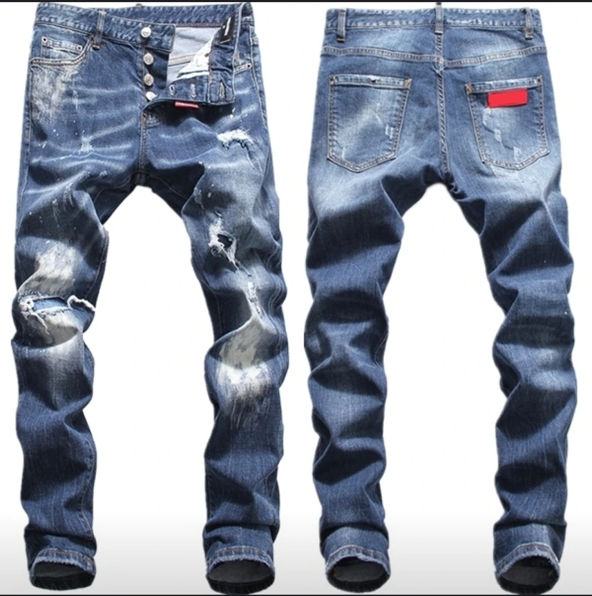 SEMIR джинсы для мужчин slim fit Брюки классические мужские дизайнерские брюки