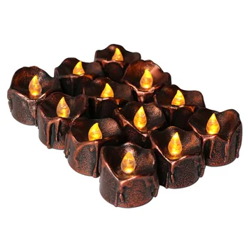 

12 Pcs Flameless Candles Lights LED Battery Operated Candles with Tears TN99