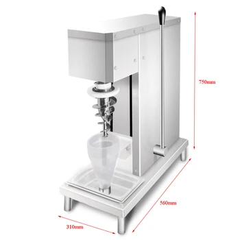 

Factory direct sale the 2019 new designed frozen yogurt blending fruit ice cream mixer machine for sale