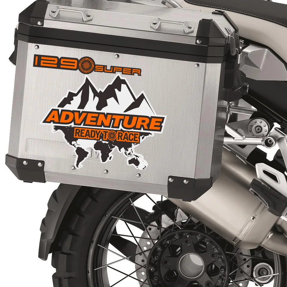 

fits For KTM 1290Super 1290 Super ADV adventure duke Aluminum Stickers Decal Travelled box panniers Luggage Side Tail Top cases