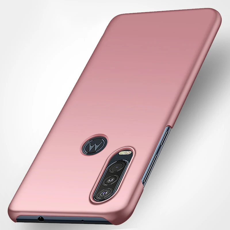 Тонкий защитный чехол для Motorola G8 Plus жесткий из поликарбоната телефона MOTO P40 / One