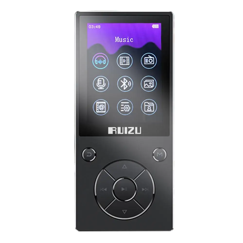 HIFI музыкальный MP3 плеер без потерь с Bluetooth 4,2 встроенный динамик 16G MP3 музыкальный плеер sd-карта до 128G/2,4 HD экран - Цвет: C11-mp3 player-Black