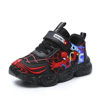 

Autumn Winter Toddler Kids Spiderman Shoes Boys Mesh Sport Children's Shoes Sneakers School Student Sport Shoes for Girls