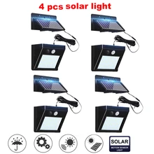 2/4pcs 100/56/30 LED Solar Light Wall Lamp For Outdoor Yard Garden Lamps PIR Motion Sensor LED Lights Waterproof Security Yard L 2/4pcs 100/56/30 LED Solar Light Wall Lamp For Outdoor Yard Garden Lamps PIR Motion Sensor LED Lights Waterproof Security Yard L