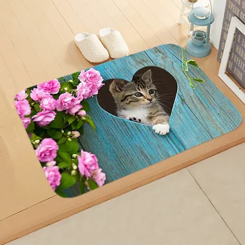 

Cartoon Floor Mat Doormat Digital Printing Foot Pad Bathroom Kitchen Toilet Water-absorbing Non-slip Rug Carpet