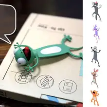 1 шт 3D Мультяшные животные закладки милые животные закладки ПВХ материал ученические детские школьные канцелярские принадлежности детский подарок