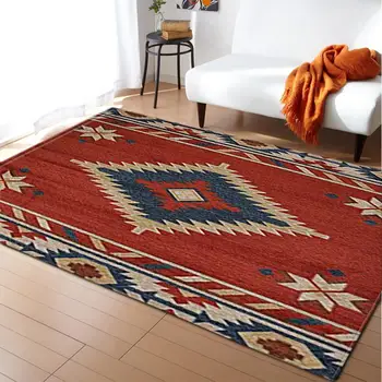 

Vintage Ethnic Style Carpet for Living Room Home Bedroom Coffee Table Area Floor Mat