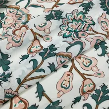 Этническое платье шифон Шитье косплей ткань падение шифон Пейсли цветок печатных дышащая юбка рубашка ткань