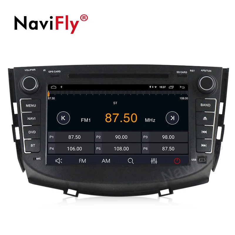 NaviFly Android 9,1 Автомобильный мультимедийный gps радио плеер для Lifan X60 стерео dvd-плеер wifi BT CANBUS четырехъядерный 2 Гб ram 32 ГБ rom FM