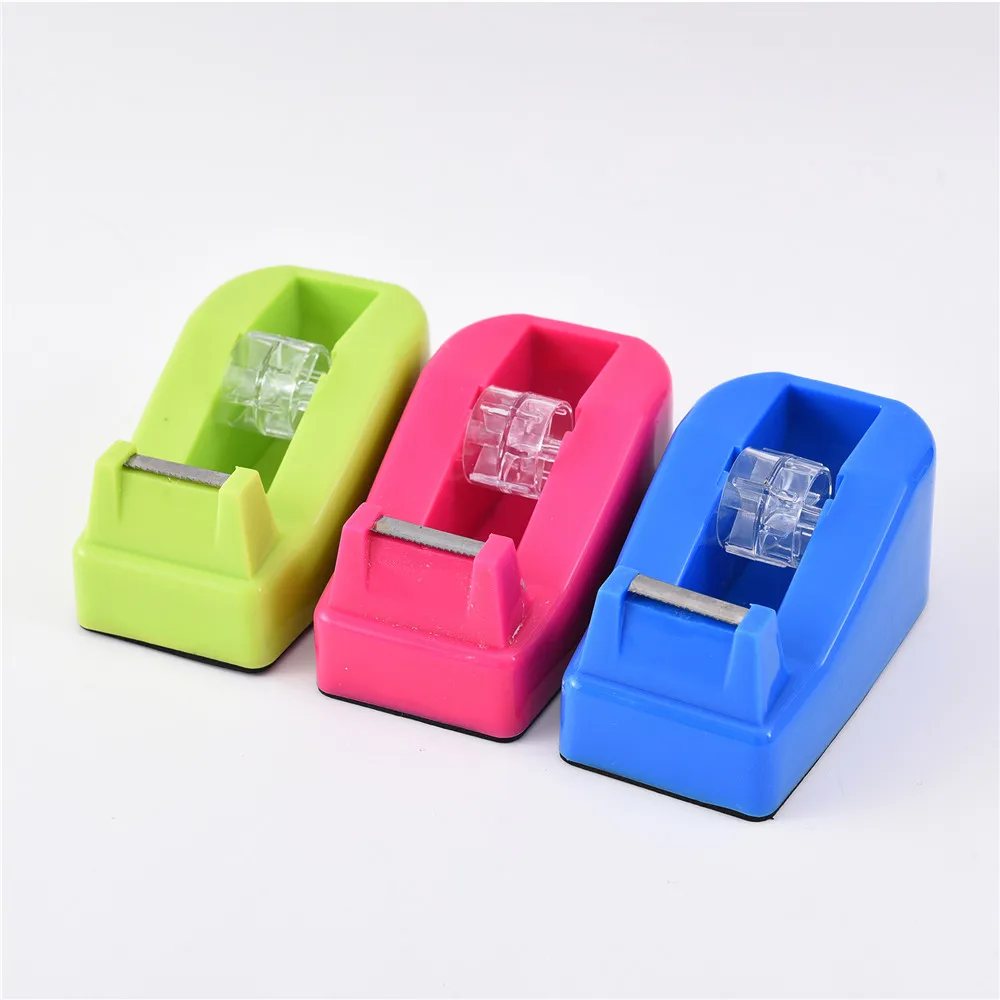 1pc Plastic Washi Tape Dispenser Masking Tape Holder Tape Cutter DIY Packing Double Sided Tape Dispenser School Office Supplies
