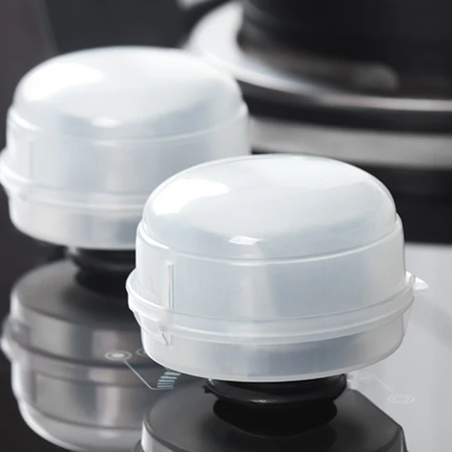 3 PC Transparent Gas Knob Covers Multifunction Stove Knob Protectors
