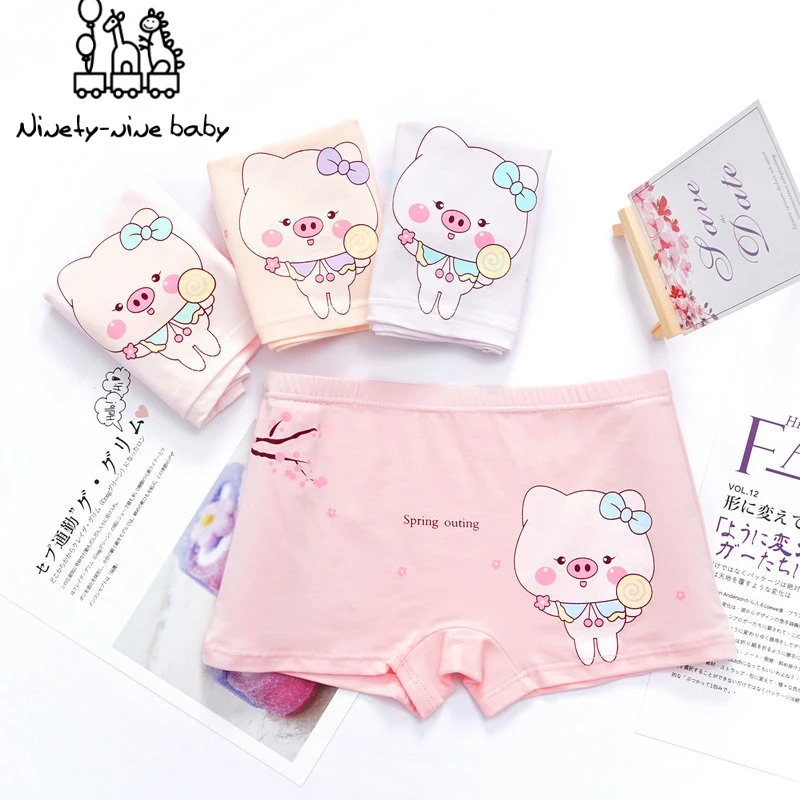 randomly 5pcs 5 шт./упак. Мода для девочек с забавными персонажами из мультфильмов, детские трусы-боксеры; нижнее белье из хлопка Трусики для девочек; детское нижнее белье Мягкие Penties для девочек - Цвет: randomly 5pcs
