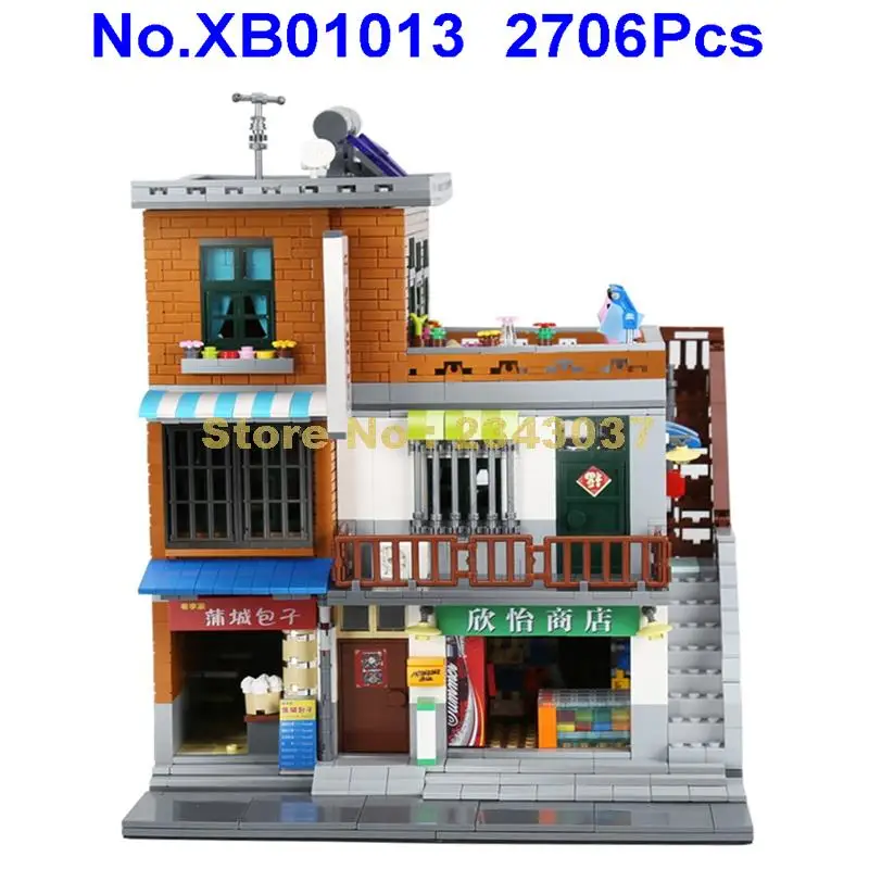 2706 шт. Детский конструктор уличный вид|building blocks|block blockcity building blocks |