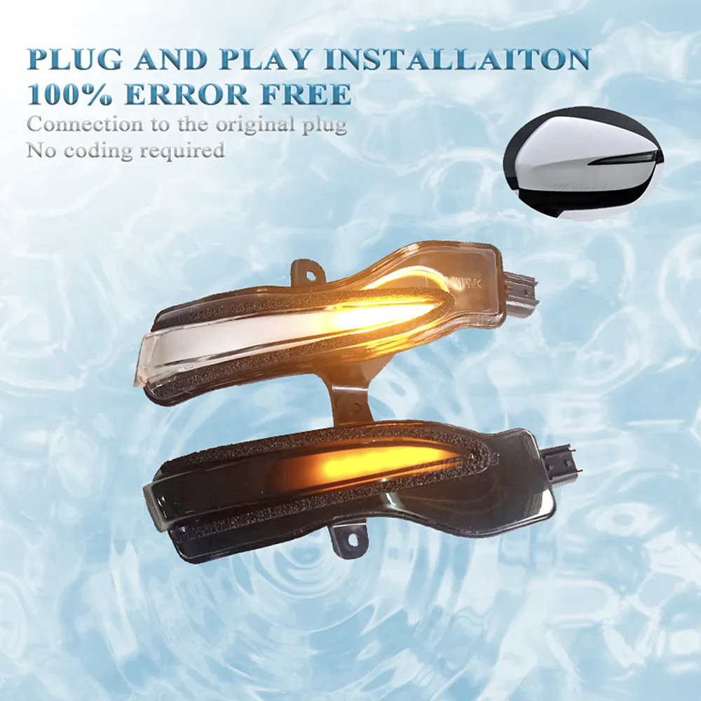 

2 pieces LED Light Dynamic Turn Signal Side Mirror Blinker Indicator For Mazda CX-3 CX3 2016-2018 CX-4 CX-5 CX5 2016 2016.5