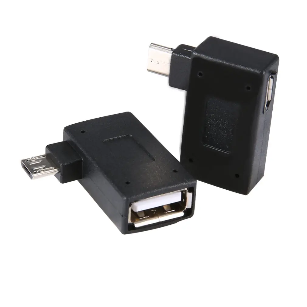 Микро USB к Usb Otg адаптер с питанием планшета мобильного телефона внешний Usb флэш-накопитель открытка с изображением мыши ридер - Цвет: Left Right