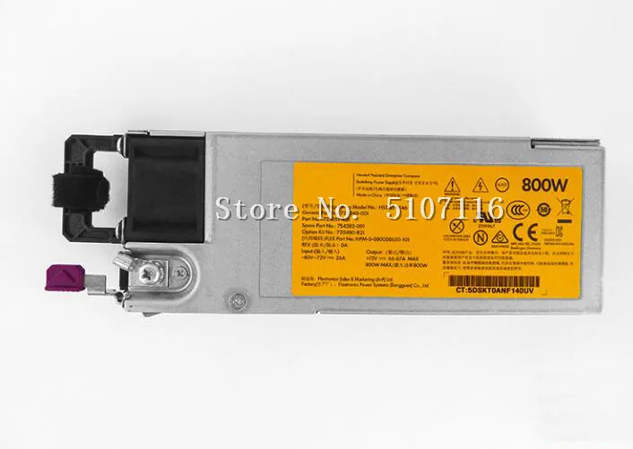 Для GEN9 735051-401 735040-001 720480-B21 800 Вт блок питания будет полностью протестирован перед отправкой