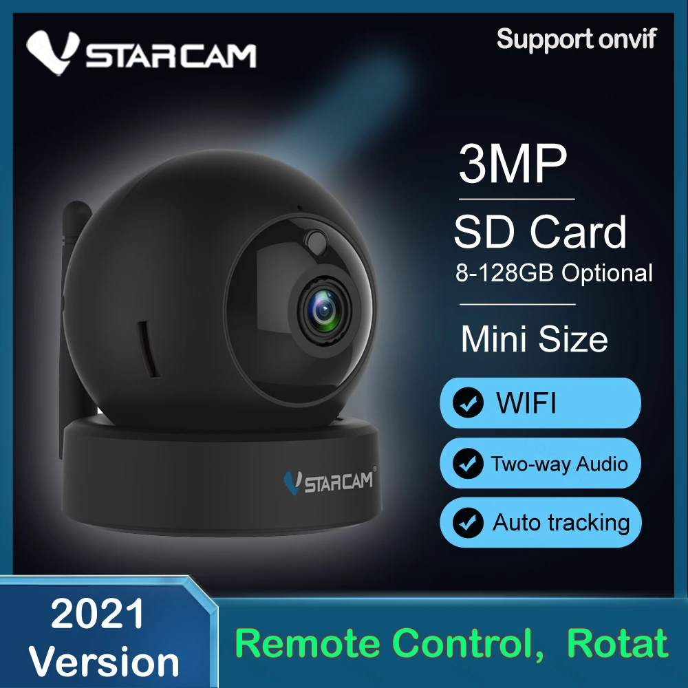 Vstarcam C43S 1296P 3MP Dome Mini IP Camera 1080P Wireless Wifi Security IR Night Home Surveillance Baby Monitor | Безопасность и - Цена: 1 914,09 - 4 135,03 руб.