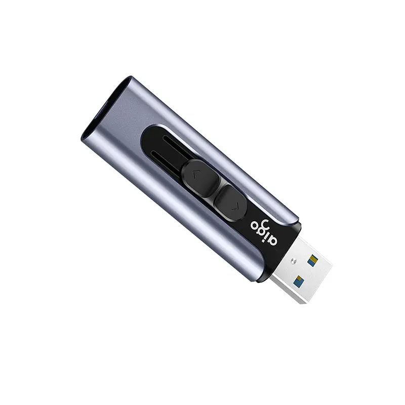 US $39.93 Aigo 256G Push And Pull Design Usb 30 High Speed Flash Drive Compression Resistance Pendrive 30 Metal