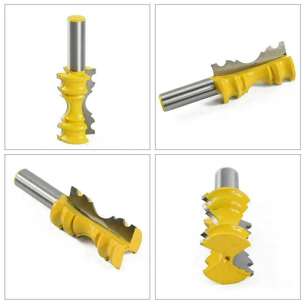 1/2 Inch Shank Professional Door Bend Resistance Cutting Milling Cutter Router Bit Woodworking Efficient Cemented Carbide Tools