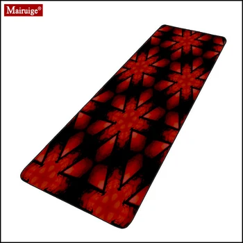 

Minimalist Black and Red Mouse Pad XXL Gamer Desk Mat Computer PC Large Gaming MousePad 90x40cm/80x30cm for Laptop Table Pads