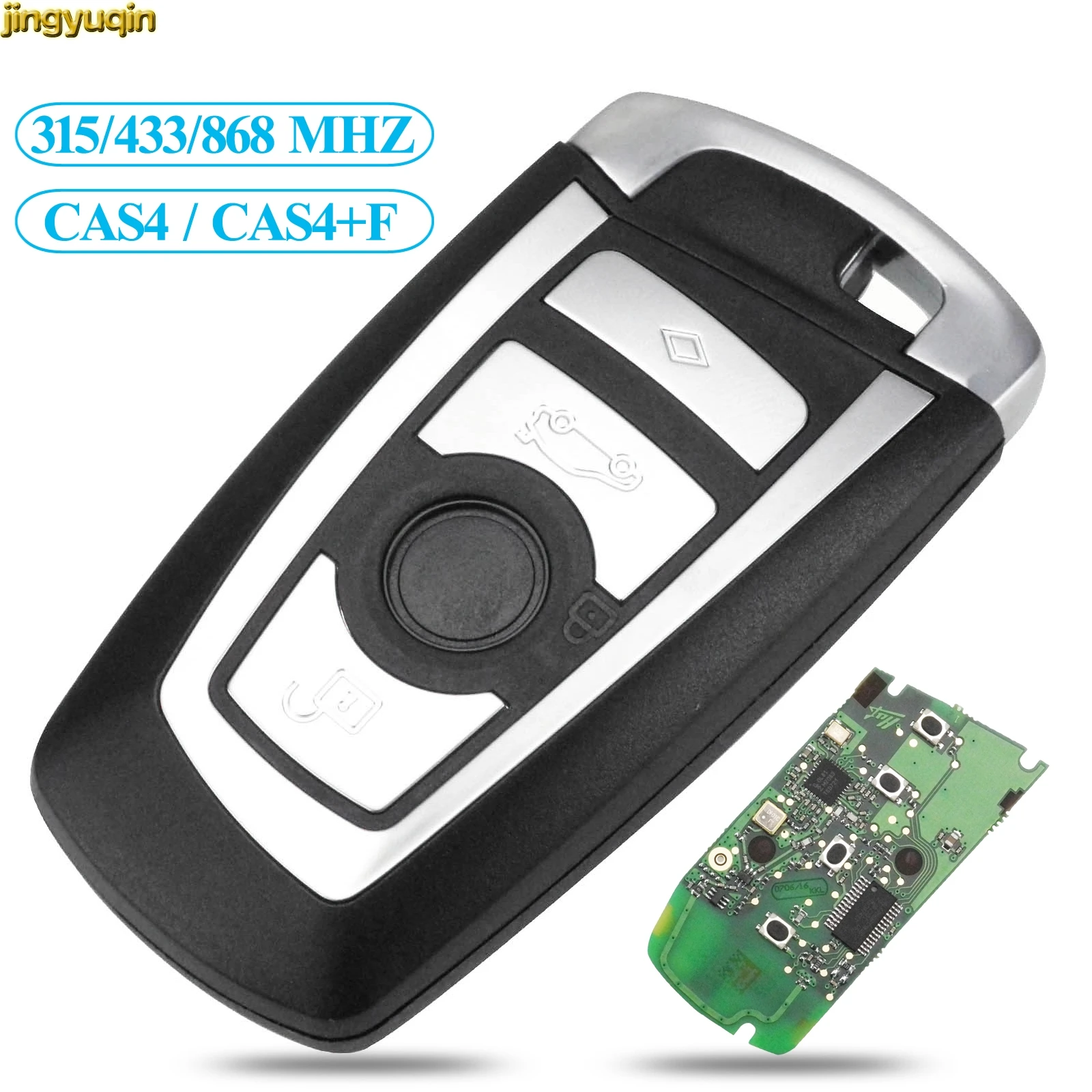 Jingyuqin модифицировать флип смарт ключ 315/433/868MHZ CAS4 + F система для BMW 1 3 5 7 серии 2009 2016