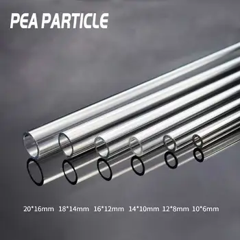 

Pea Particle water cooling Transparent Hard Tubes 50cm OD 10mm 12mm 14mm 16mm 18mm 20mm acrylic water pipe