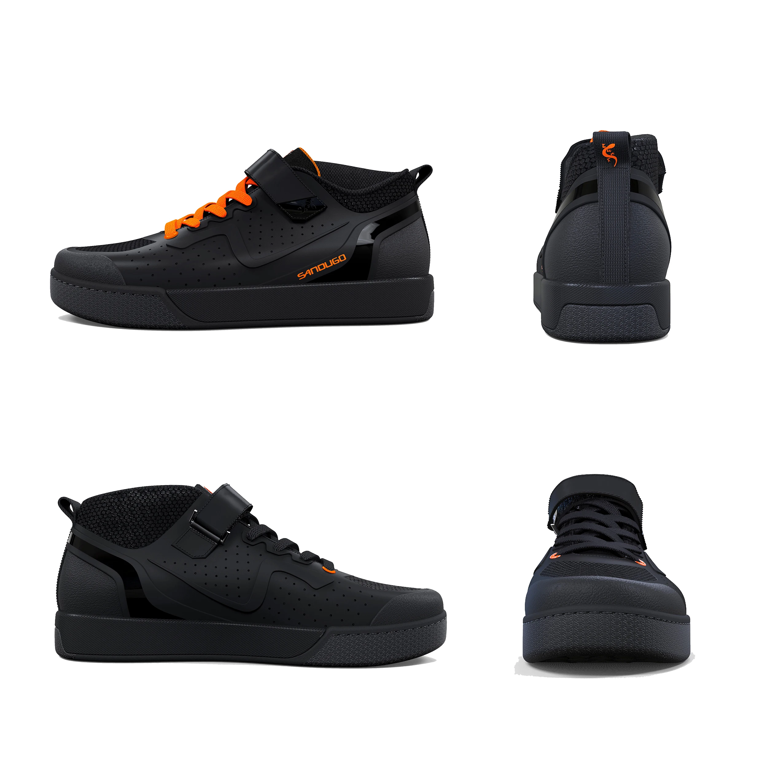 Men's Mountain Biking Shoes Flat Pedals MTB SPD Downhill Enduro Shoes Compatible with All 2-Bolt and Flat Pedals cycling shoes