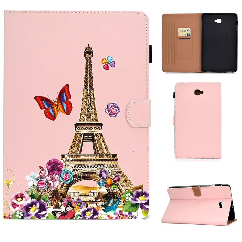 SM-T580 чехол для Samsung Galaxy Tab A a6 10," T580 T585 T587 Smart Cover Funda модный флип-чехол с принтом слона+ подарок