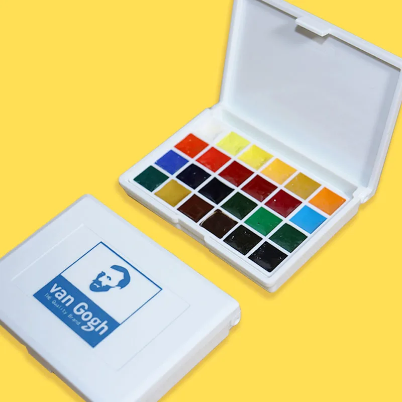 Holland imports Van Gogh watercolor paint 24 colors 0.5ml/1ML solid acuarelas painting art supplies watercolor paint watercolor pigment