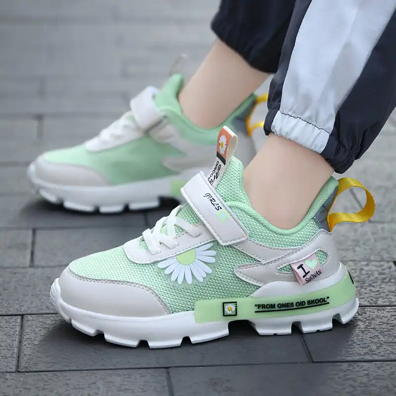 girls leather tennis shoes