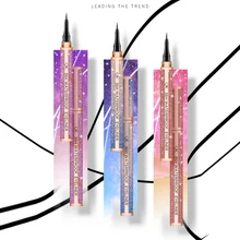 1 шт. новая быстросохнущая Звездная Галактика подводка для глаз водостойкая нецветающая жидкая подводка для глаз гладкая жизнь черный карандаш для глаз TSLM1