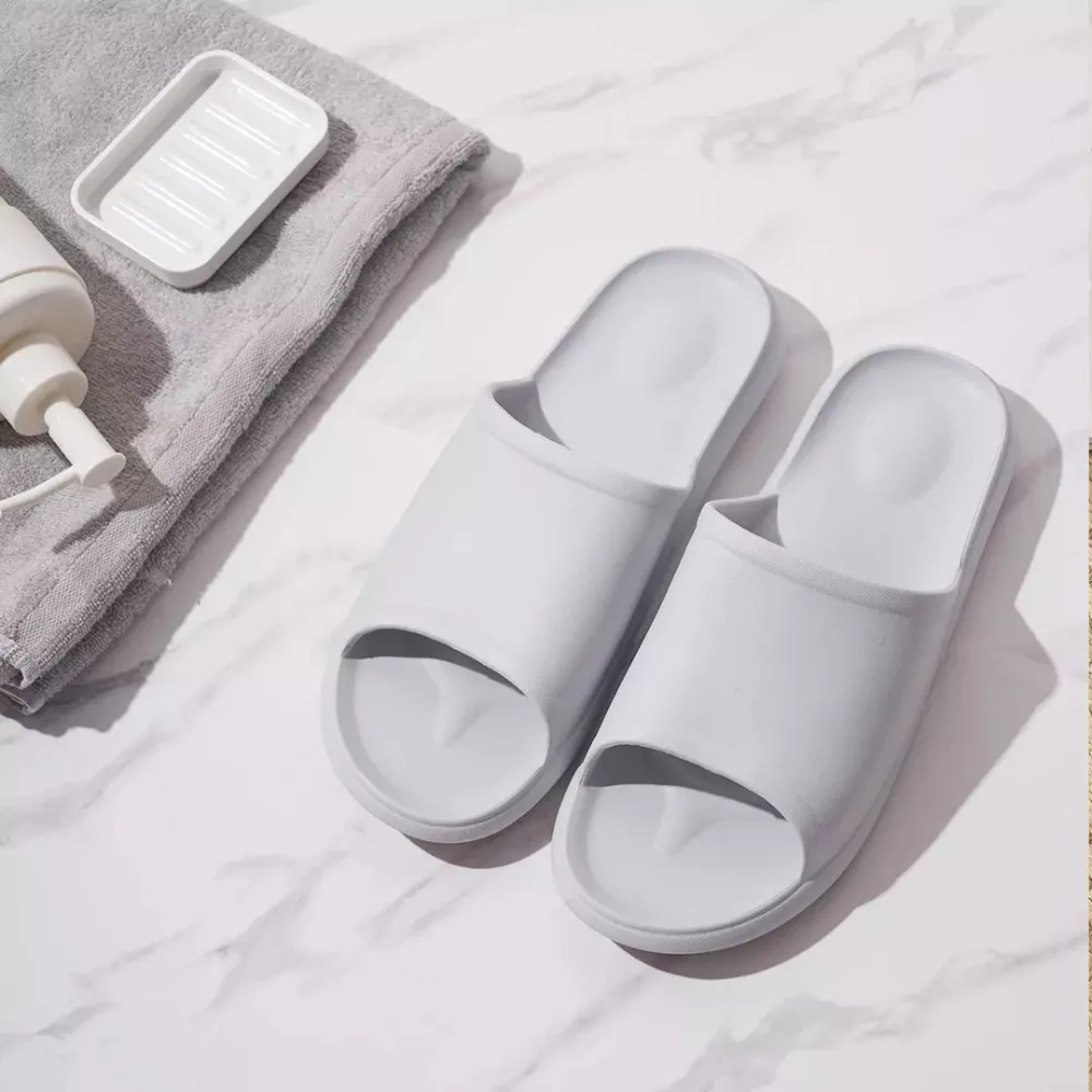 Xioami Men Home bathroom non-slip slippers indoor Floor Flat Shoes Summer massage flip flop health soft and wear-resistant