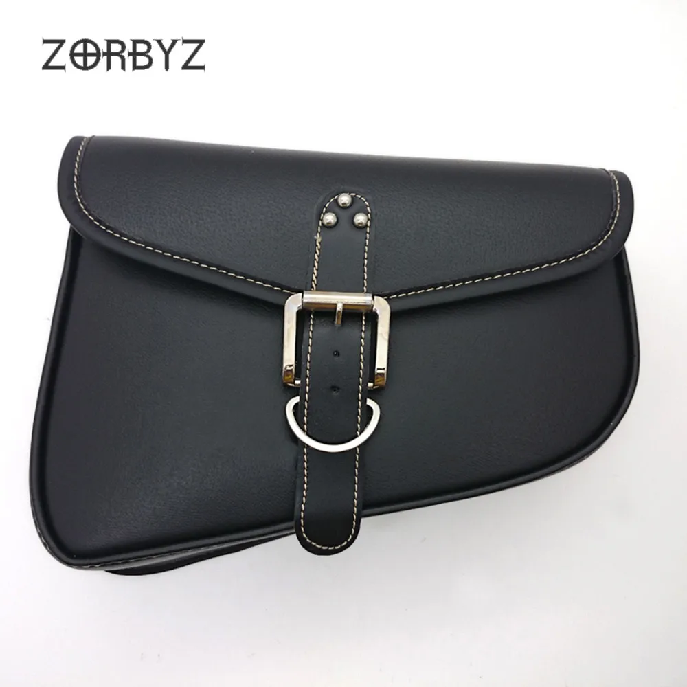 ZORBYZ мотоциклетные черные седельные сумки седло инструмент сумка боковая сумка для хранения Harley Honda