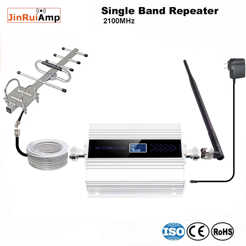

3G Mobile Cell Phones Signal Repeater Booster Amplifier UMTS 2100MHz (Band 1) Yagi Antenna Set for 3G Voice and Data