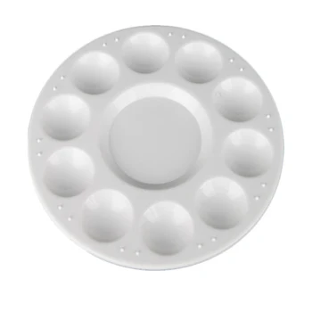 

Stationery Tools School Supply Home Round 10-hole Children PP Arts Gift Painting Palette