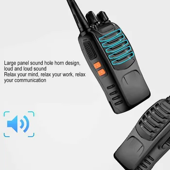 

Walkie Talkie UHF Radio Station Transceiver Two Way Outdoor Radio Communicator Trong SignaL 5W USB Charging Walkie-Talkie Office