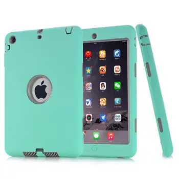 

For iPad mini 1/2/3 Armor Shockproof Heavy Duty For ipad A1599 A1600 A1601 Silicone Hard Cover Protector Shell+Stylus Pen+Gift.