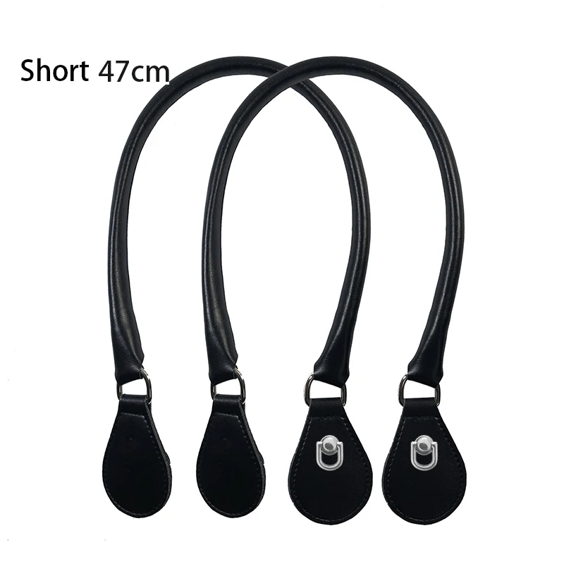 2021 New Leather Round Belt Handle with D Buckle Drops for City Chic Obag Basket Bucket Classic Mini Women Handbag O Bag 