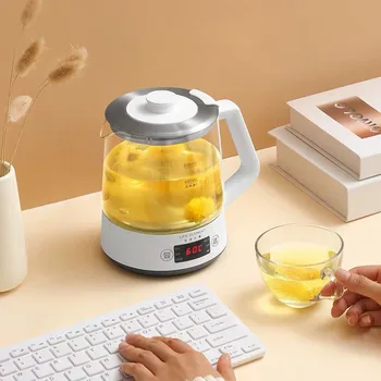 

220v Electric Glass Kettle Multifunction Water Boiler Smart Kettle Tea Maker Automatic Health Pot Heat Preservation 800ML