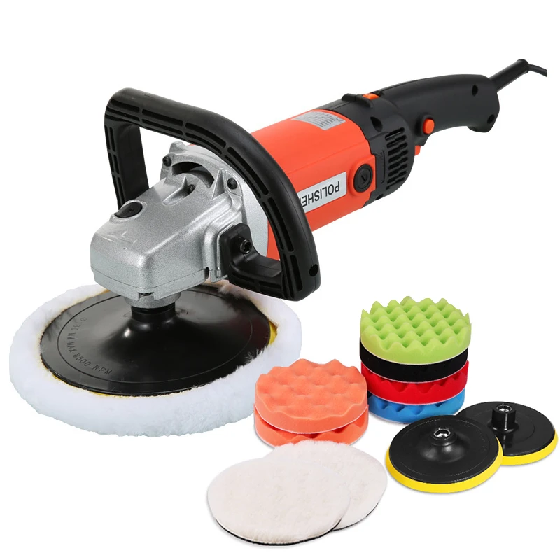 

1400W Automobile Polish Machine 8-Speed Adjustable Speed Electric Polishing Machine Wax Machine Automobile Furniture Polish Tool