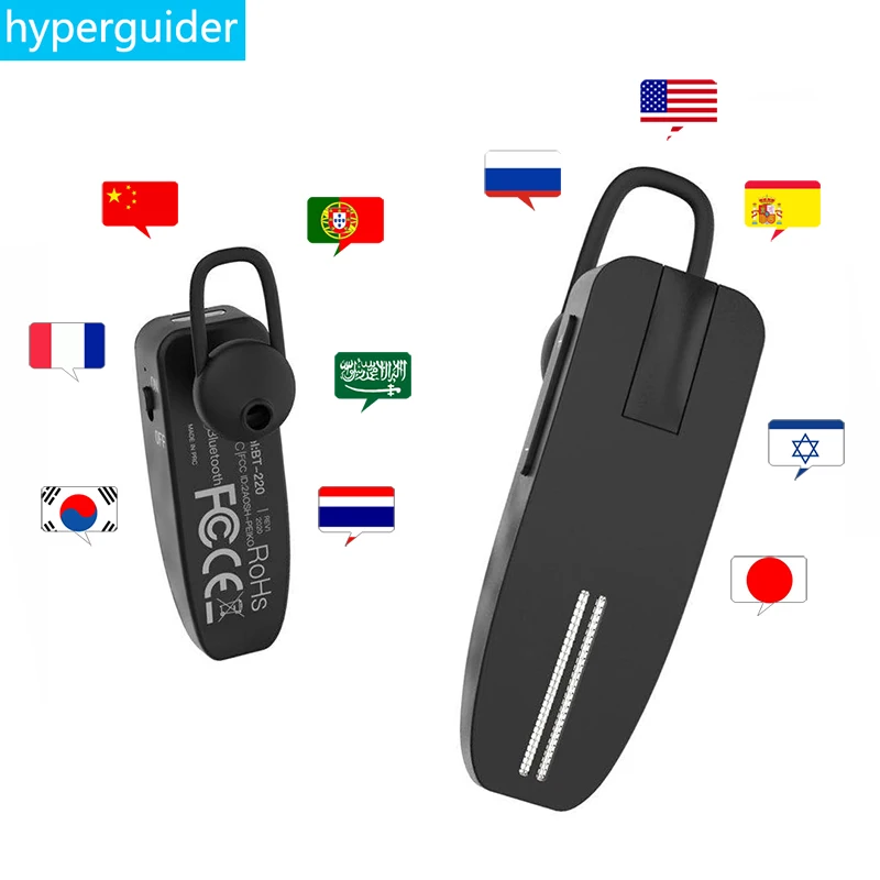 

2020 Peiko Translator Earphone Off Line Wireless Business Earbuds 50+ Languages Bluetooth AI APP Translator Headset