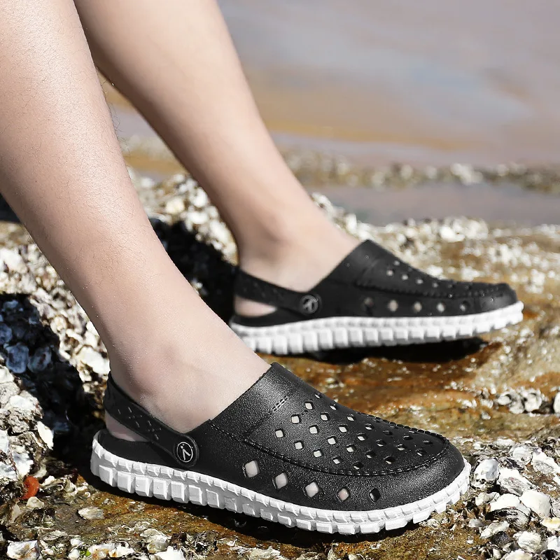 

New Style Bird's Nest Porous Shoes Versatile Trendy Shoes 2018 Summer Sandals Korean-style Trend Closed-toe Beach Men's Shoes